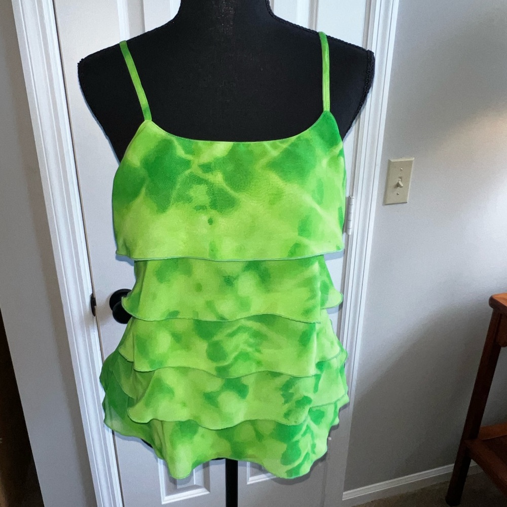 Y2K  Green Layered Women's Top